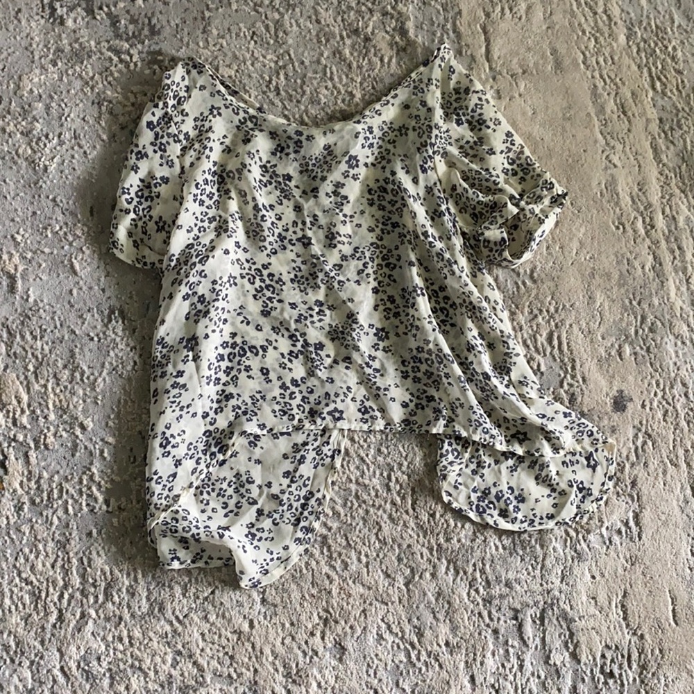 Printed blouse. Extra small.